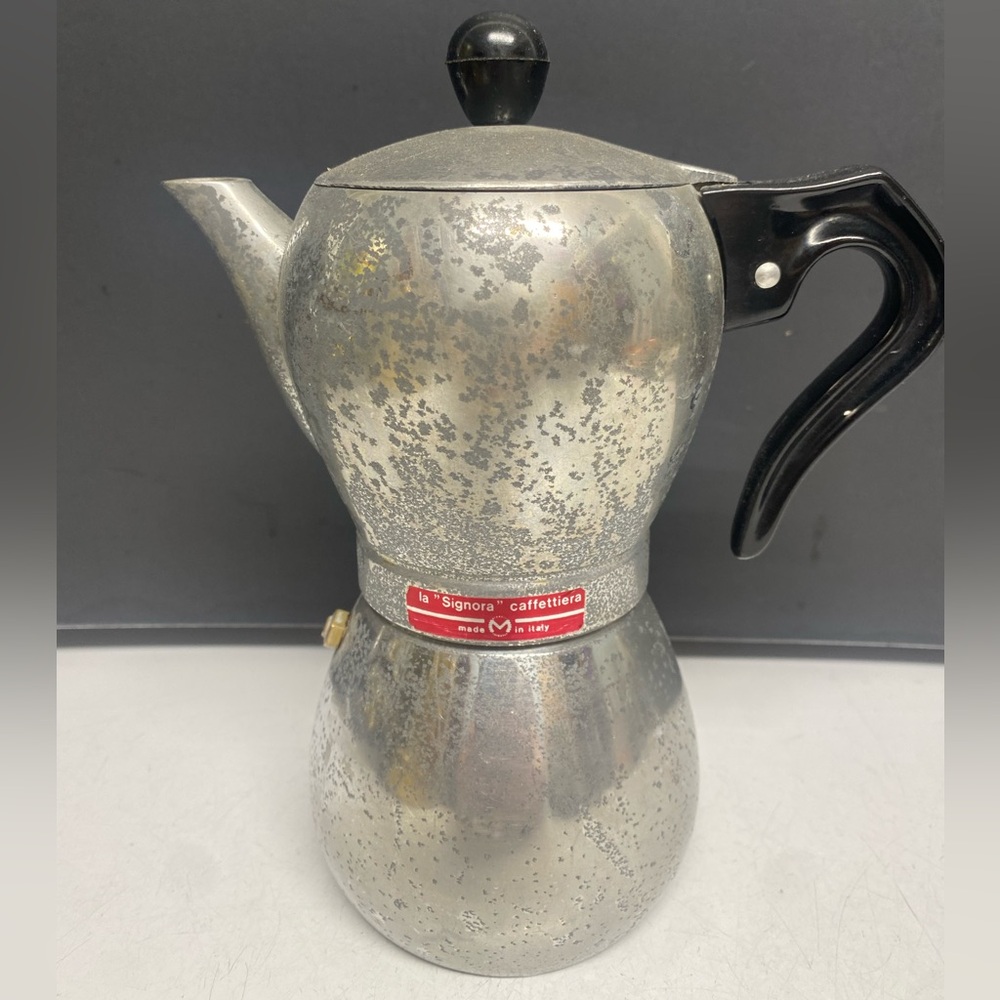 Italy Coffee Maker La Signora Caffettiera Moka Pot Stove Top Espresso